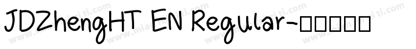 JDZhengHT EN Regular字体转换